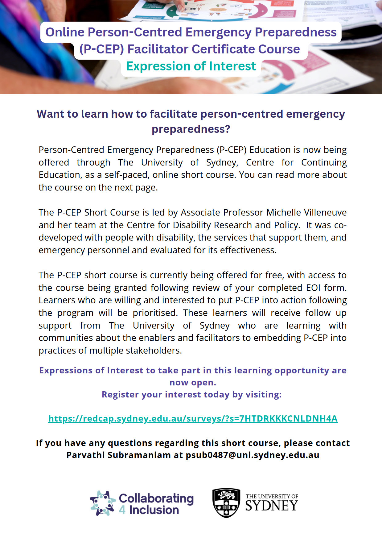 P-CEP Certificate Course - EOI & Learning Objectives