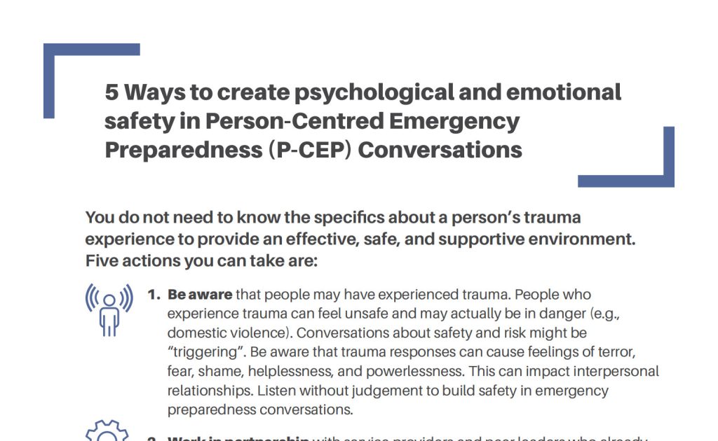 5 Ways to Create Safety in P-CEP Conversations